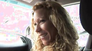women with curly blond