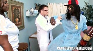 plump ebony white nurse