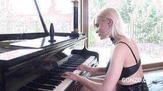 playing piano before hard