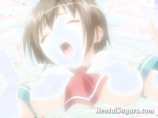 tempting brunette hentai