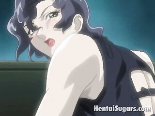 elegant brunette hentai