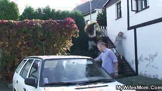 car washing mature fucked