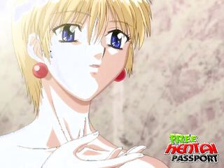 stimulating blonde hentai