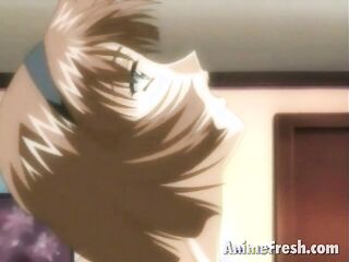 tempting anime cutie getting