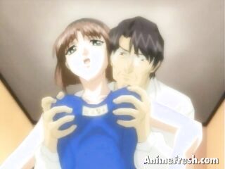 castaña haired anime chavala