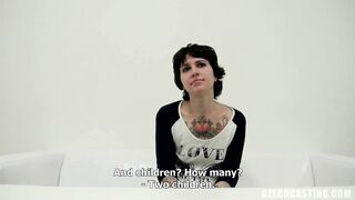 wild black haired tattooed