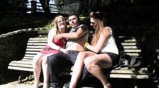 two spanish tourist couples