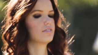 brown-haired woman with hot