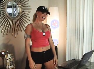 sporty blond loves giving
