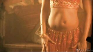 bollywood dancing babe red