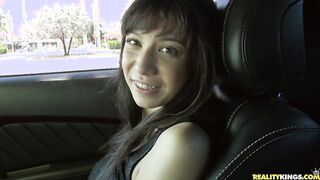 attractive brunette wearing black