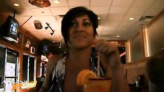 olive-skinned angel shows her