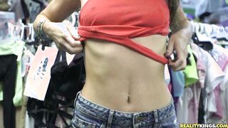 slender slut sheds jean